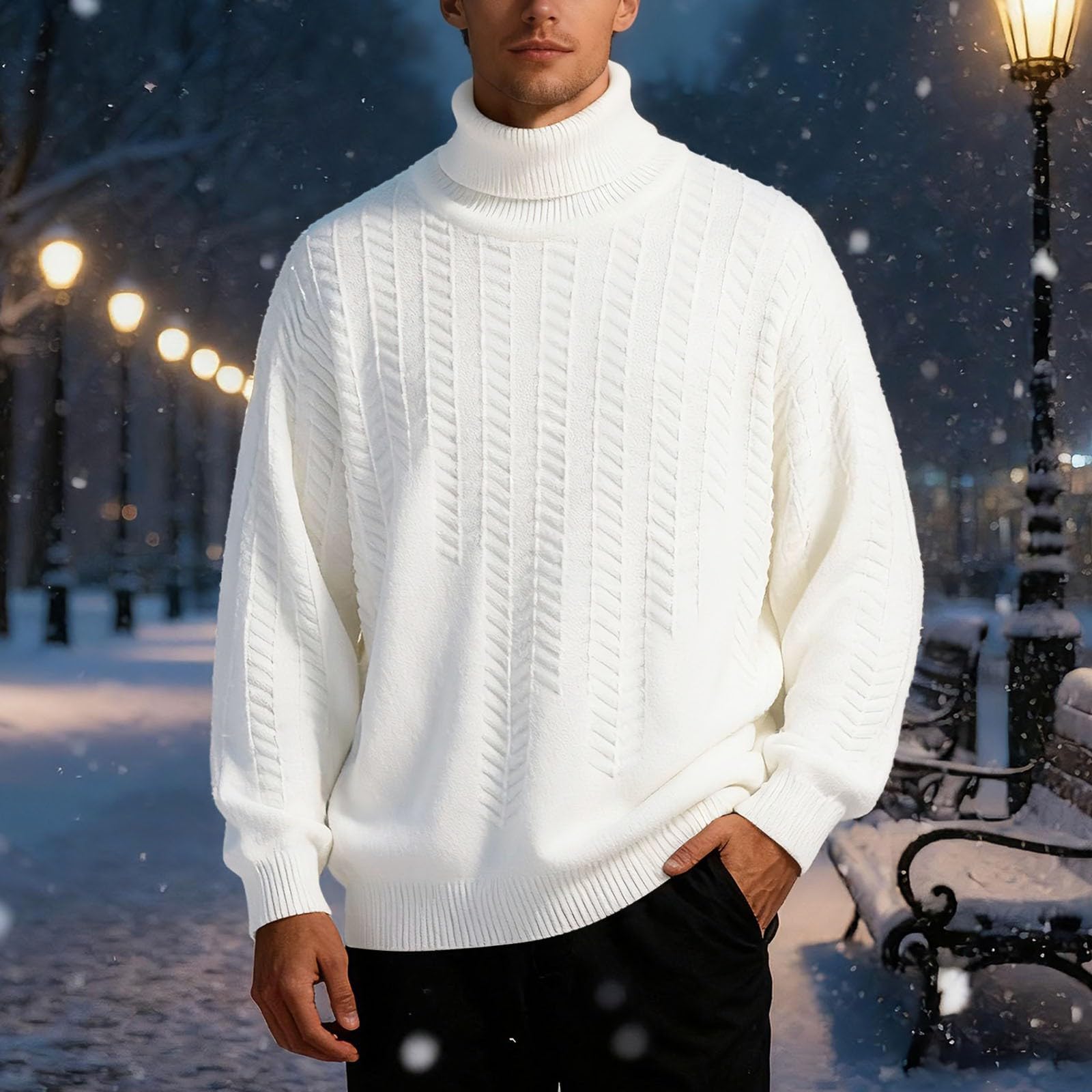 Jersey Hombre CáRdigan Chaqueta De Punto Suéter de Punto Moderno para Hombre Cuello Mangas largas Ideal Invierno frío y Uso Diario al Libre cómodo