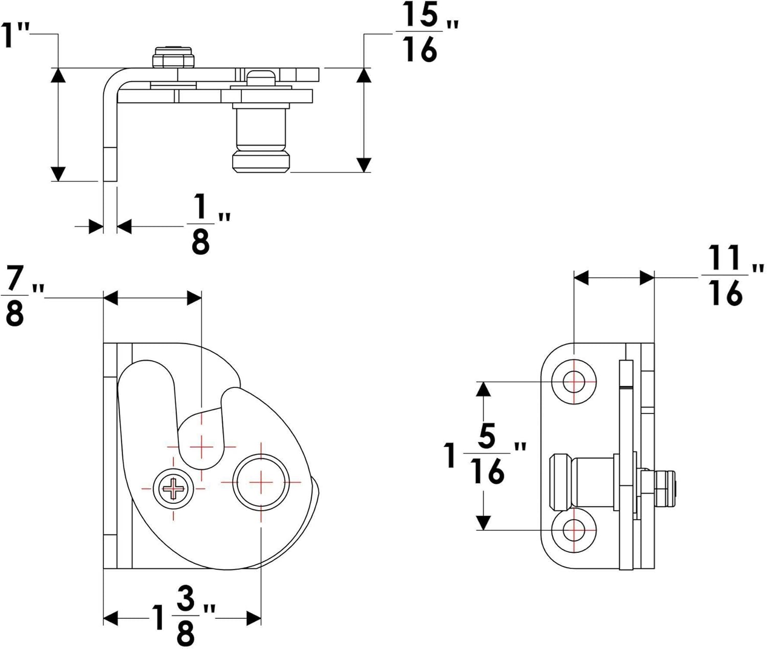 Taco Boat Windshield Latch- Stainless Steel F16-2900