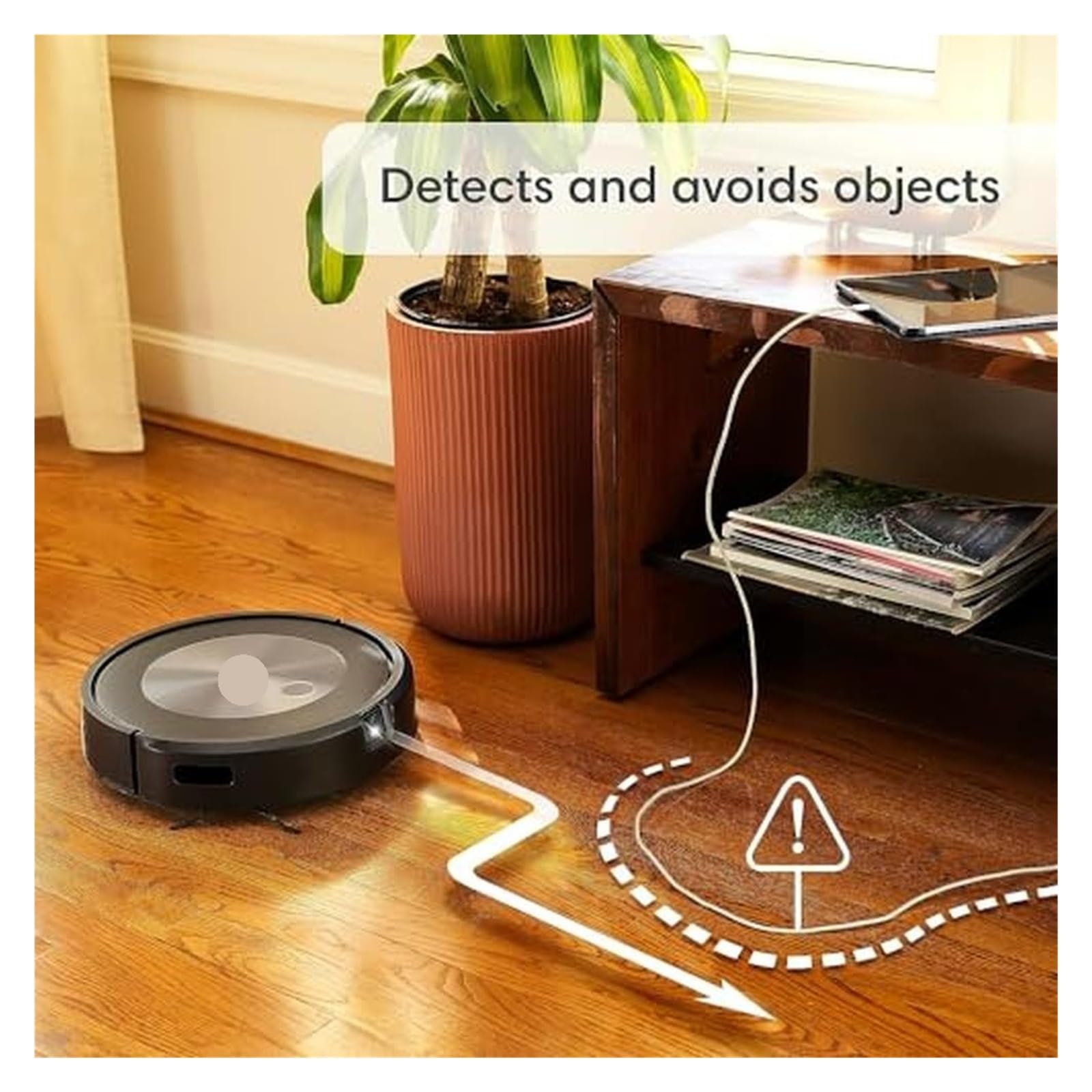 do sierści zwierząt, twardych podłóg, dywanów Combo j5 Self-Emptying Robot Vacuum & Mop Smart Mapping Obstacle Avoidance Vacuuming Mopping 60 Days Self-Empty Graphite