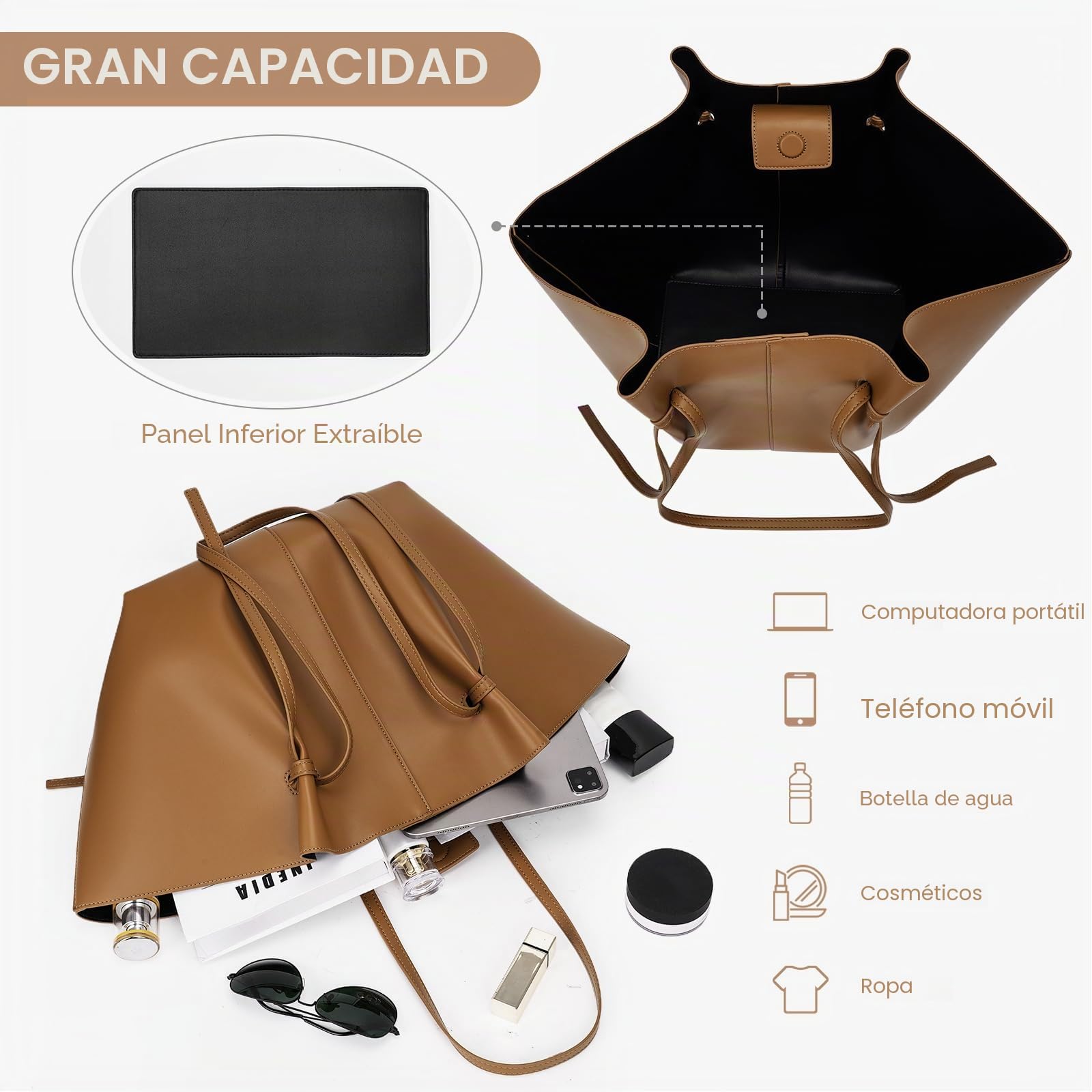 ACUYE Bolso de mano de piel sintética para mujer, bolsa de trabajo con asa superior, bolsa de albóndigas, bolsa de moda Y2K, bolso Hobo