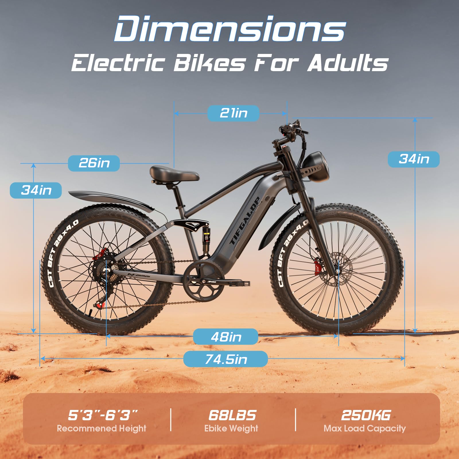 Lohang Vélo électrique Adulte, Moteur Haute fréquence sans balais, Batterie Amovible 48 V 22 Ah, portée maximale 45-90 km, pneus Tout Terrain 26 Pouces, vélo de Montagne Unisexe
