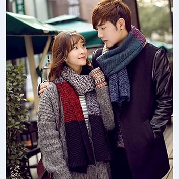 人気柄暖かいニットマフラー 楽天市場】ニットマフラー ボーダー柄 レディース マフラー 厚手