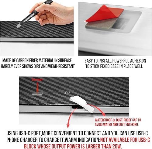 Miniatura 8 de Luces LED para umbral de puerta de automóvil 4 unidades inalámbricas personalizables cargables coloridas luces de bienvenida para automóvil luces