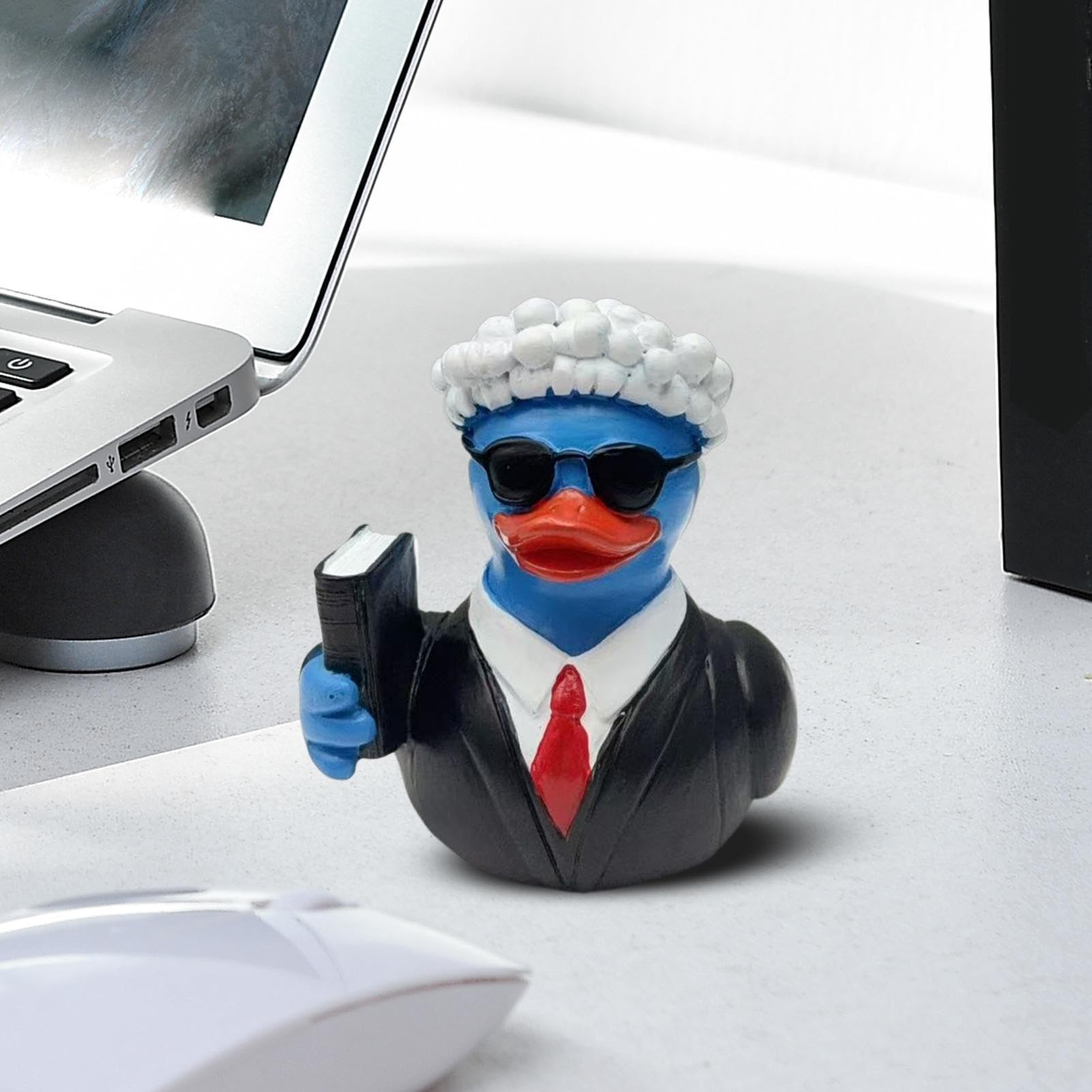 Doigt du Milieu Canard-Le Canard Vous, drôle Petit Canard Figurine en résine Ornement décor, Mignon Majeur Canard résine Statue de Jardin pour la décoration intérieure