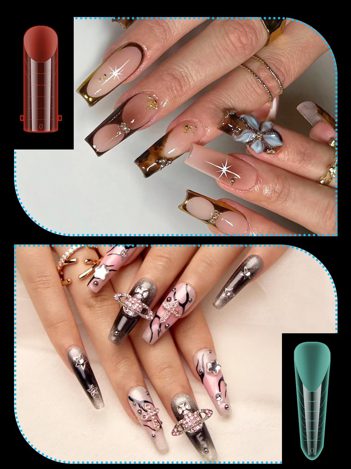 EBANKU 96PCS Poly Gel Nail Forms - Image 3
