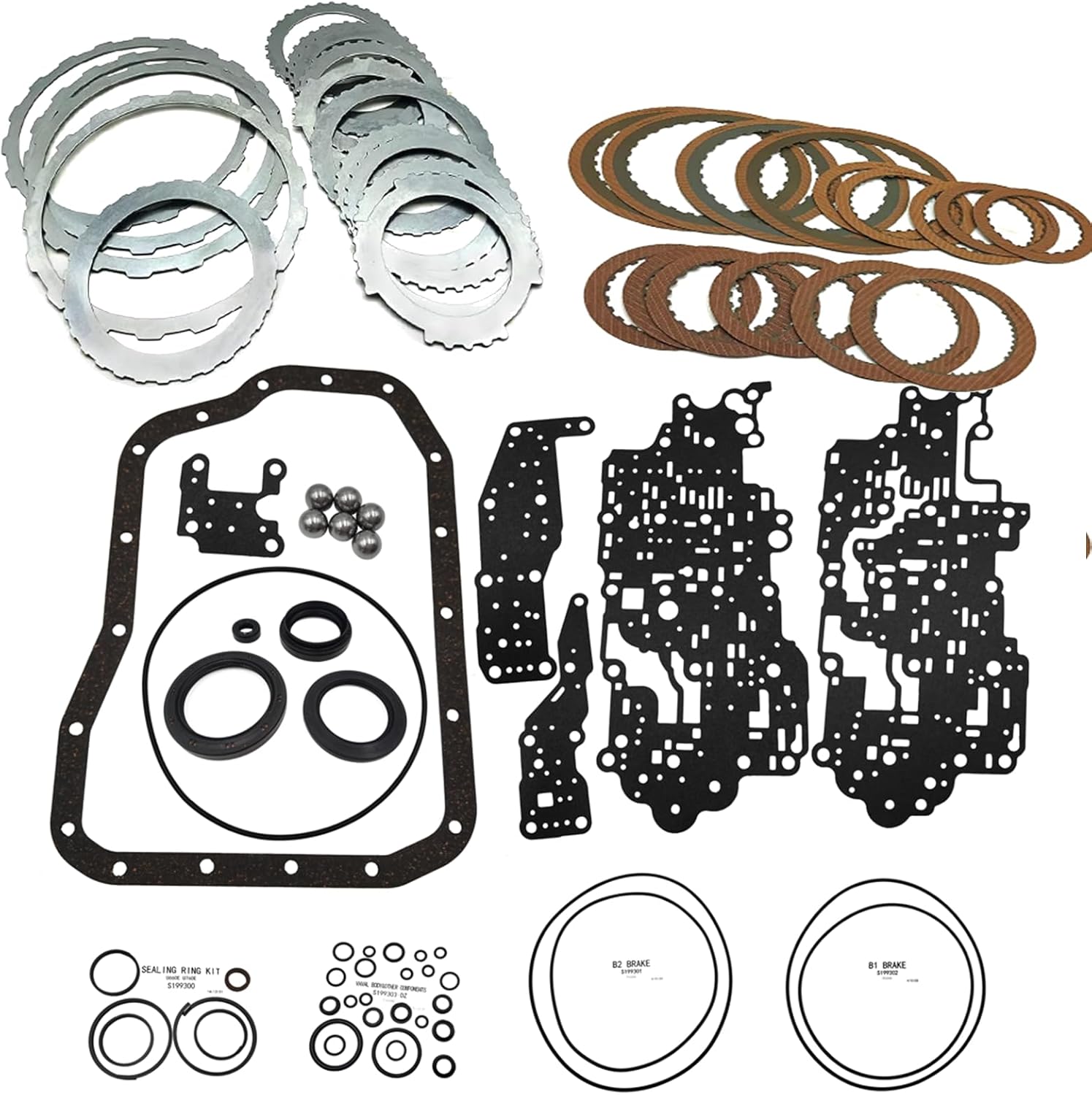 U660 U660E U660F Transmission Master Rebuild Kit Compatible for ES350 3.5L 2007-2012 RS350 Avalon 3.5L 2010-2012 （6-Speed）