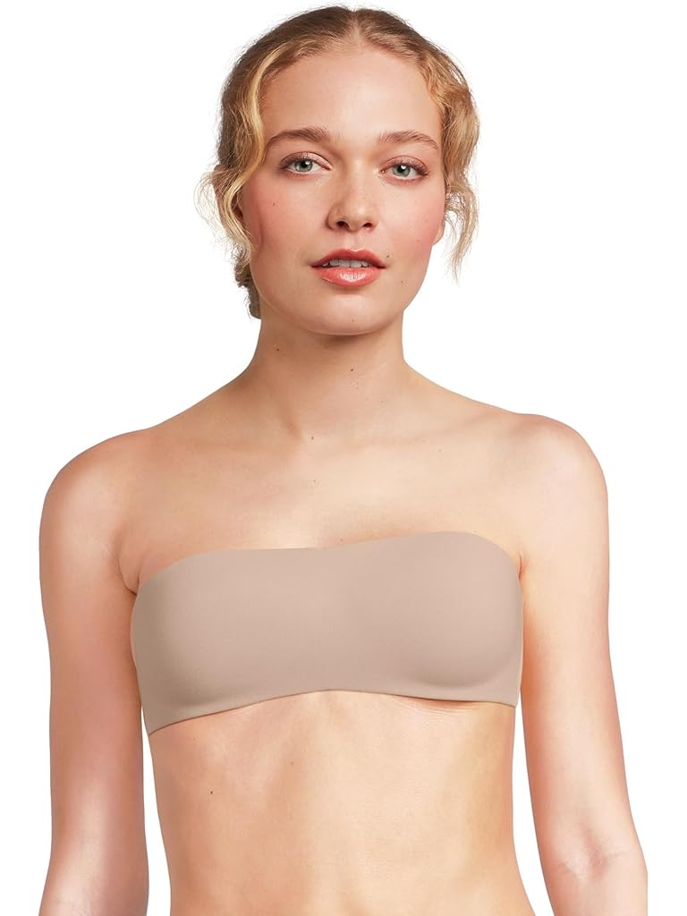 Beige Calvin Klein Perfectly Fit Adapt Bandeau Strapless Bra