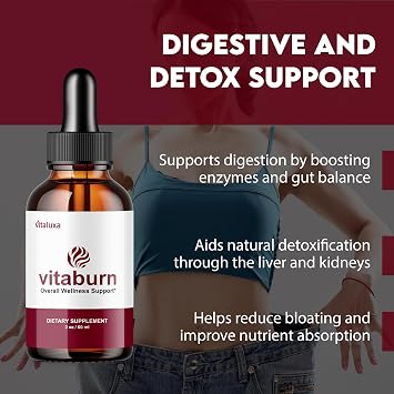 (2 Pack) Vitaburn Drops, Vitaburn Liquid Drop Supplement Advanced Formula Support for Women, Vitalburn Droppers Maximum Strength Premium Blend Natural Ingredients Health Balance Reviews (60 Servings)