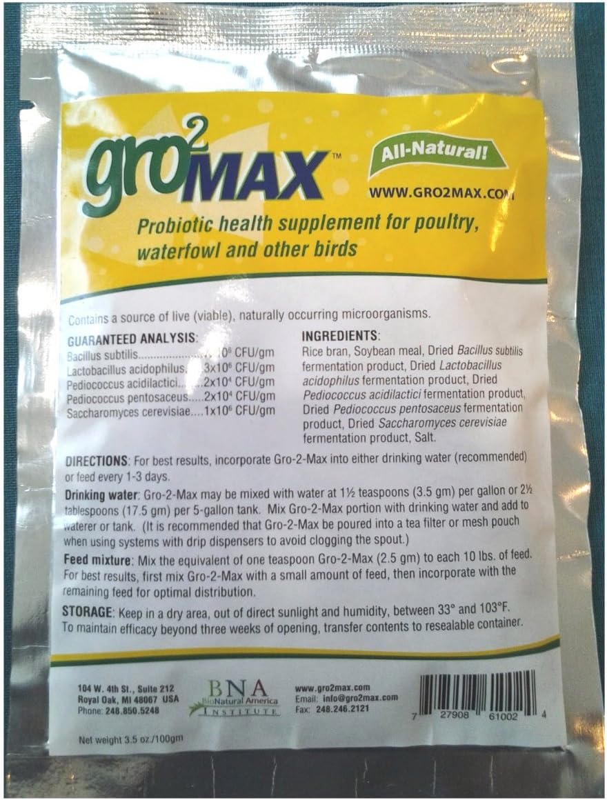 Gro2Max Probiotic Supplement 3.5oz