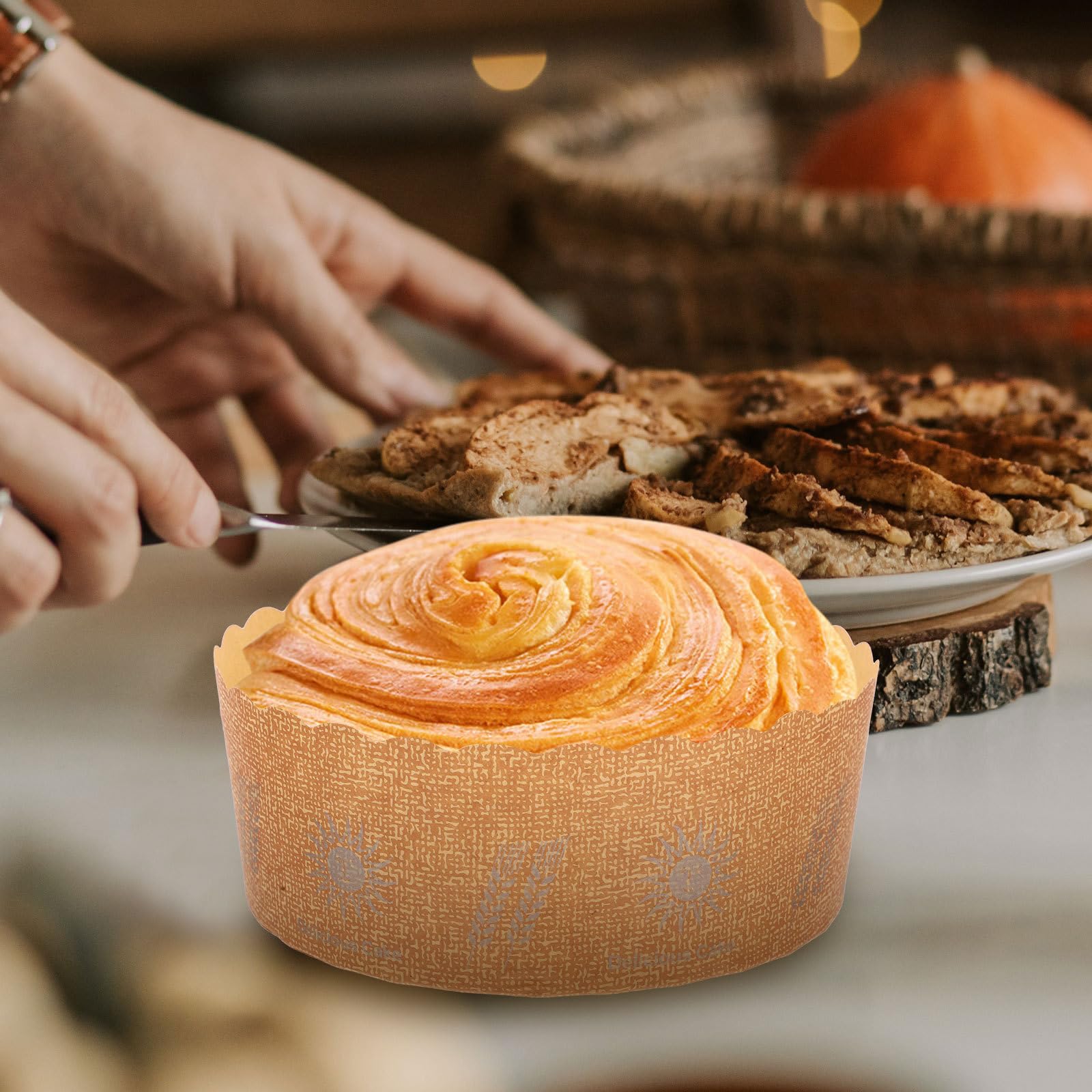 100 Braune Cupcake Papierförmchen aus Papier Hitzebeständig und Formstabil Kreative Backbecher zum Backen für Hochzeitstortendeko