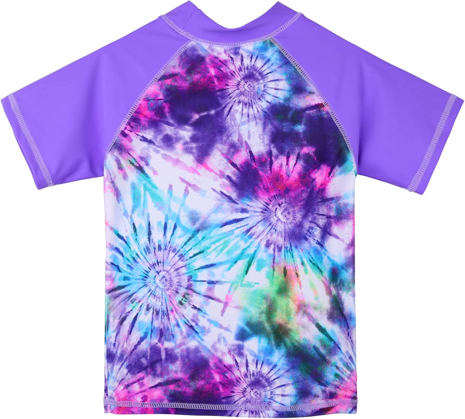 TFJH E Girls Short Sleeve Swimsuit Two Piece Swimwear UPF 50+ UV 3-12 Years - Image 2