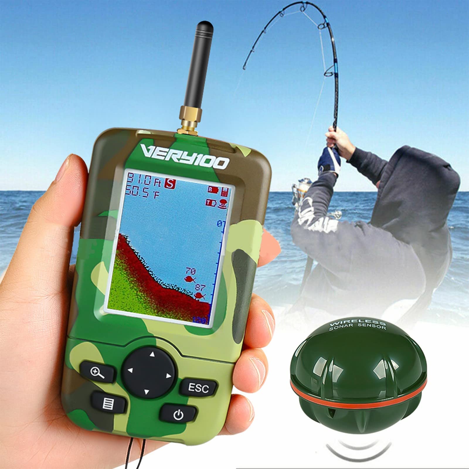 Barco Cebador Pesca Inteligente, Posicionamiento GPS, 500m Barco de Cebo teledirigidos de Pesca con 3 contenedores de Cebo y localizador de Peces, Carga máxima 2kg