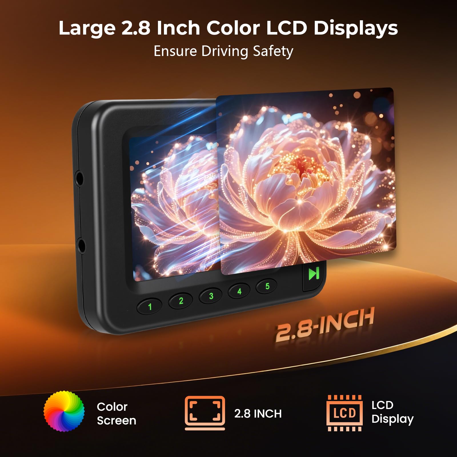 Inefala 2026 Upgrade DAB DAB+ Adapter für Autoradio 2,8 Zoll TFT LCD