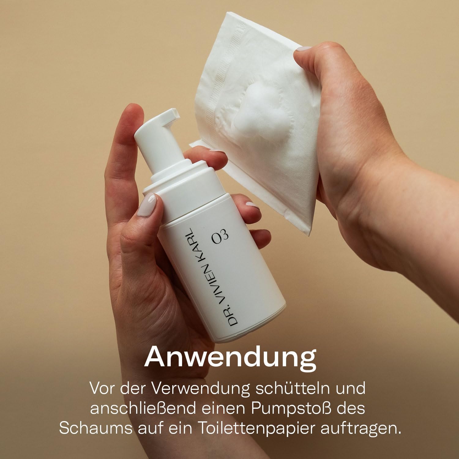 Espuma limpiadora íntima 03 | Sustituye a 125 toallitas húmedas | Convierte el papel higiénico en toallitas de higiene íntima | Limpieza rápida y cuidado para mujeres | 100 ml