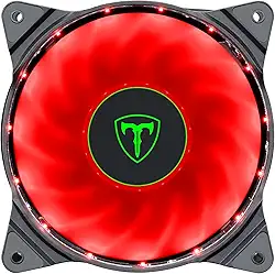 T-DAGGER Cooler Para Gabinete 120mm, Led Red, T-tgf300, Vermelho, T-TGF300-R