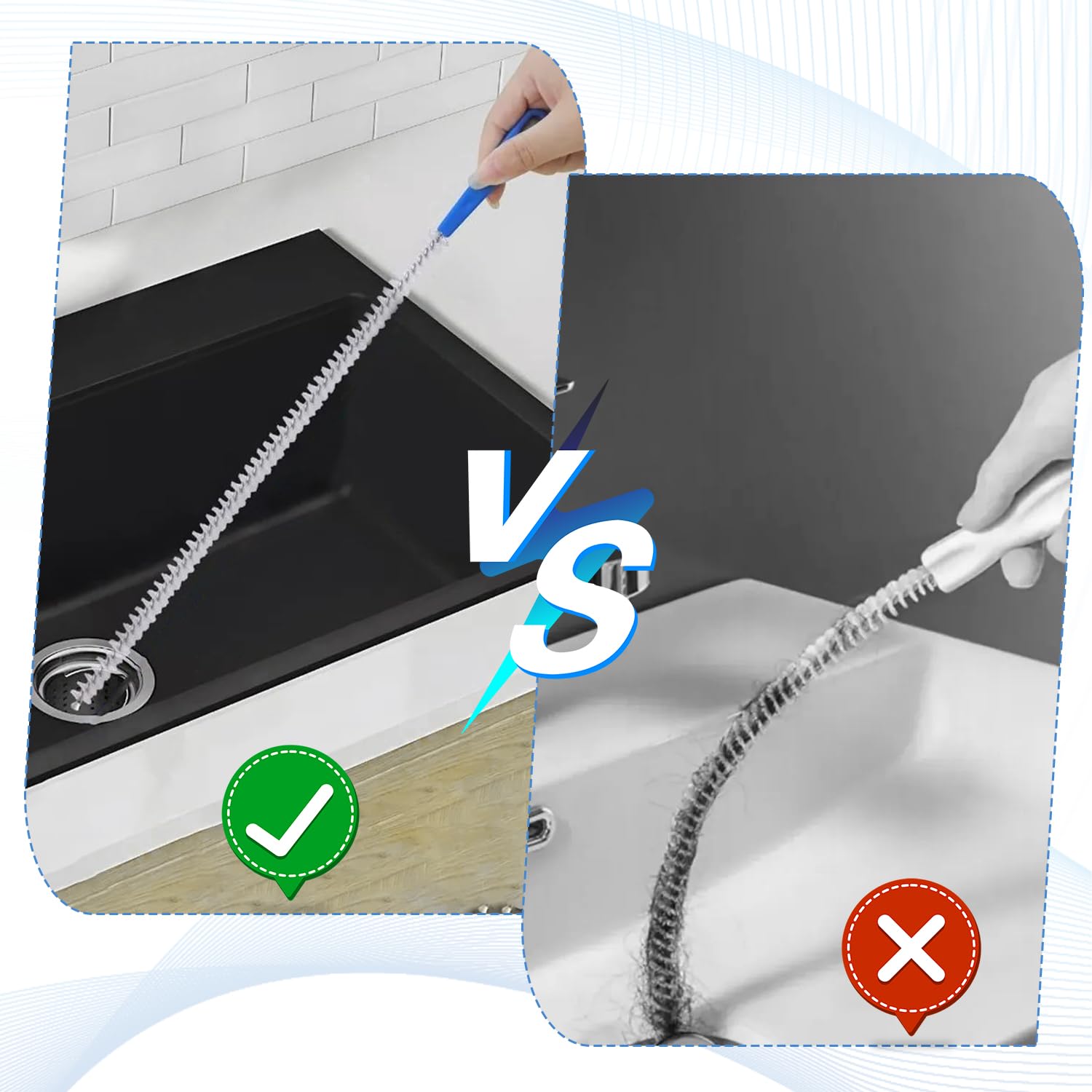 IGXX 5Pcs Drain Unblocker Tools, Sink Unblocker Tool, Drain Unblocker Tool, Sink Unblocker - Image 4