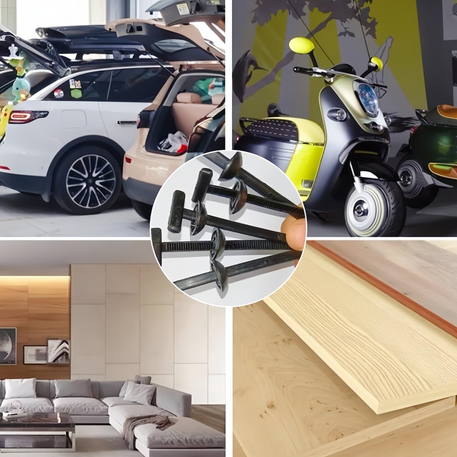 Fibbia universale per fascette stringicavo in nylon, 100/200/500 pezzi,Fascette nere, ,con design a perno e bottone,Fascette fermacavi resistenti ai raggi UV per riparazioni auto, casa e fai da te