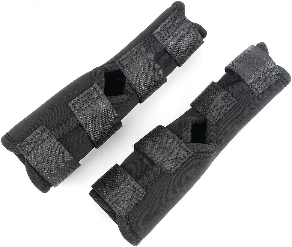 Ranphy Dog Hind Leg Brace Canine Rear Hock Joint Wrap Compression Sleeves for Wound Healing Injuiry Preventing Arthritis Recovering Ankle Protector Pair Black Size L