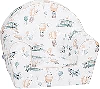 Vista 11 de Delsit Sofá infantil para niños pequeños - Cómodo sillón para niños, sofá de espuma ligera y silla de lectura con funda extraíble, fabricado