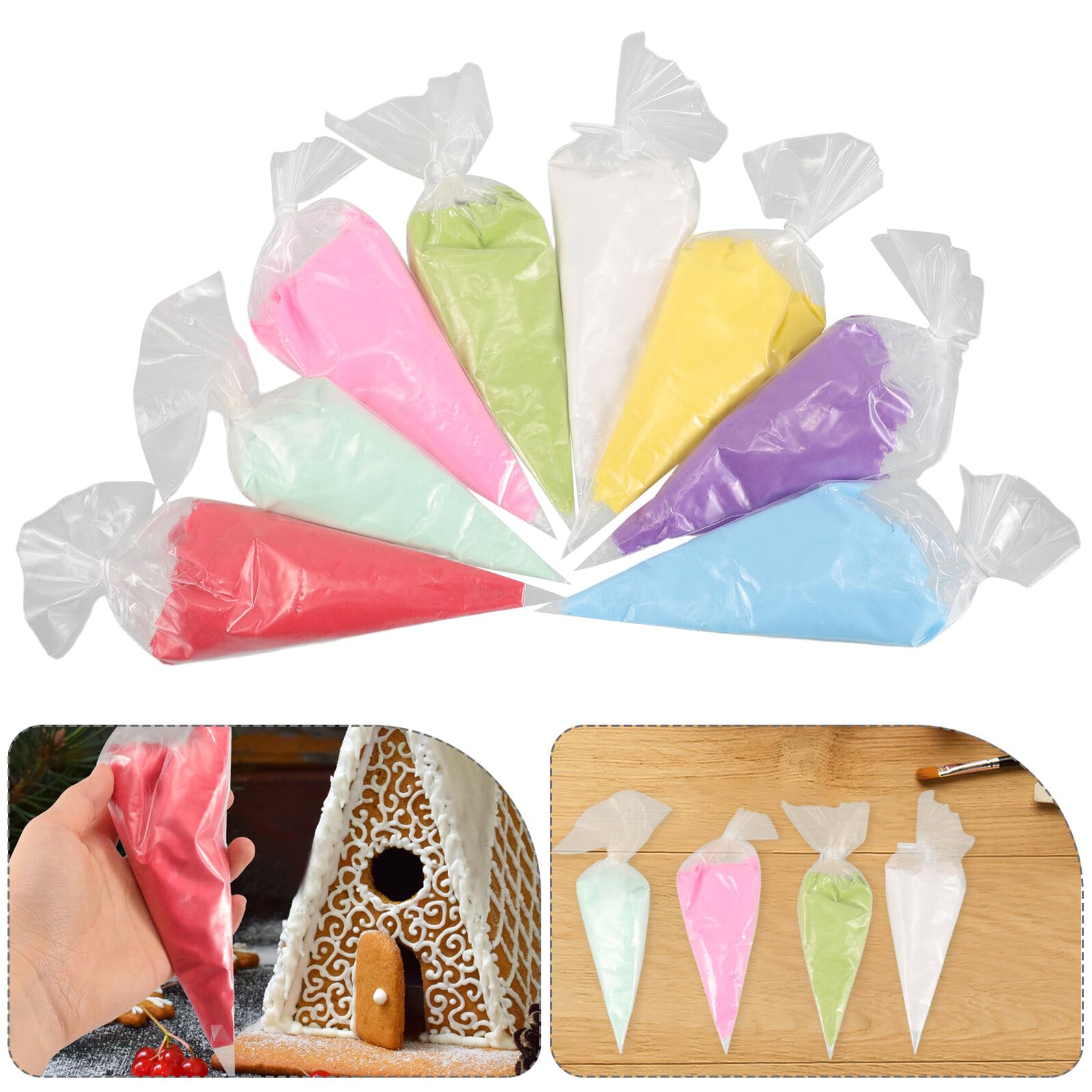 Hohopeti Kit de 8 Pegamentos para Crema Batida Adhesivo de Resina, Material para Manualidades Diy, Adecuado para Fundas de Teléfono y Cajas de Lápices, Calidad Confiable y Uso Versátil