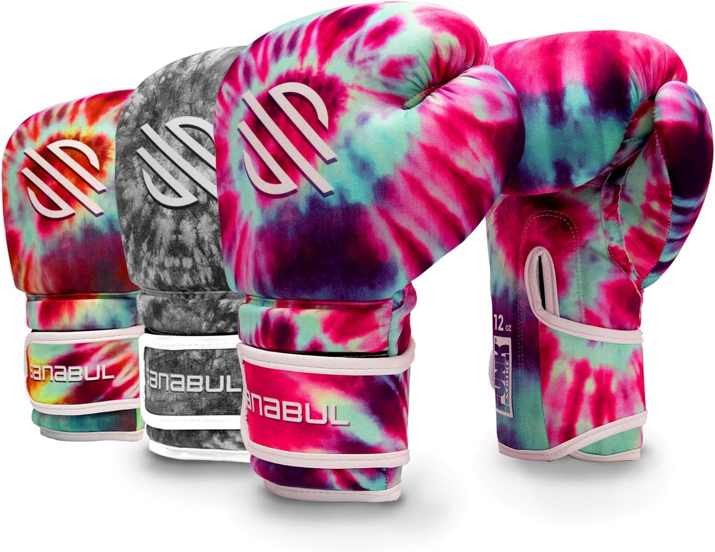 Sanabul Funk Strike Tie Dye Gel Boxing Gloves for Men & Women, Stylish and Protective Kickboxing Muay Thai Gloves for Training Sparring Punching Bag