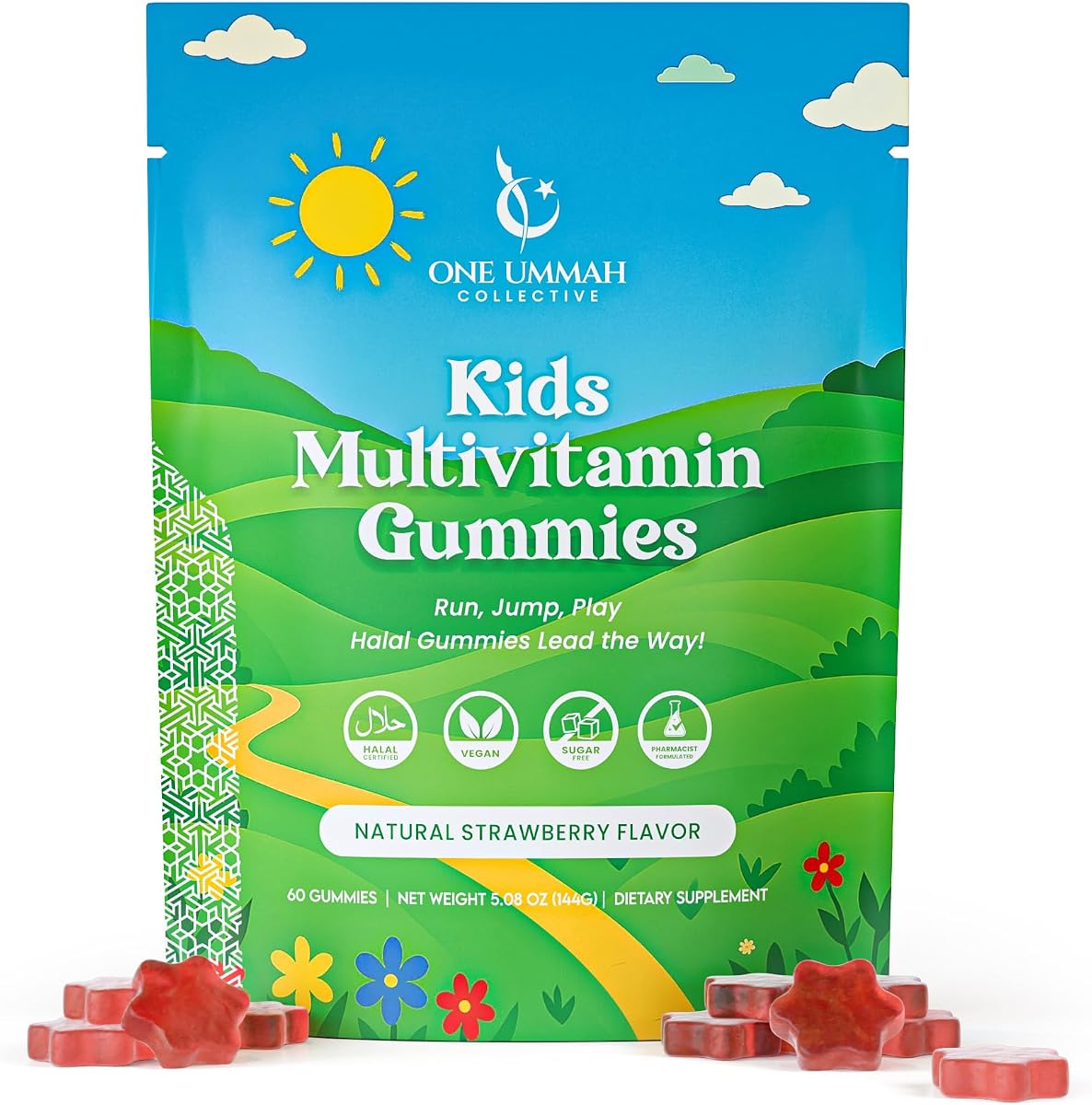 Halal Certified Kids Multivitamin Gummies (Bulk 3-Pack)