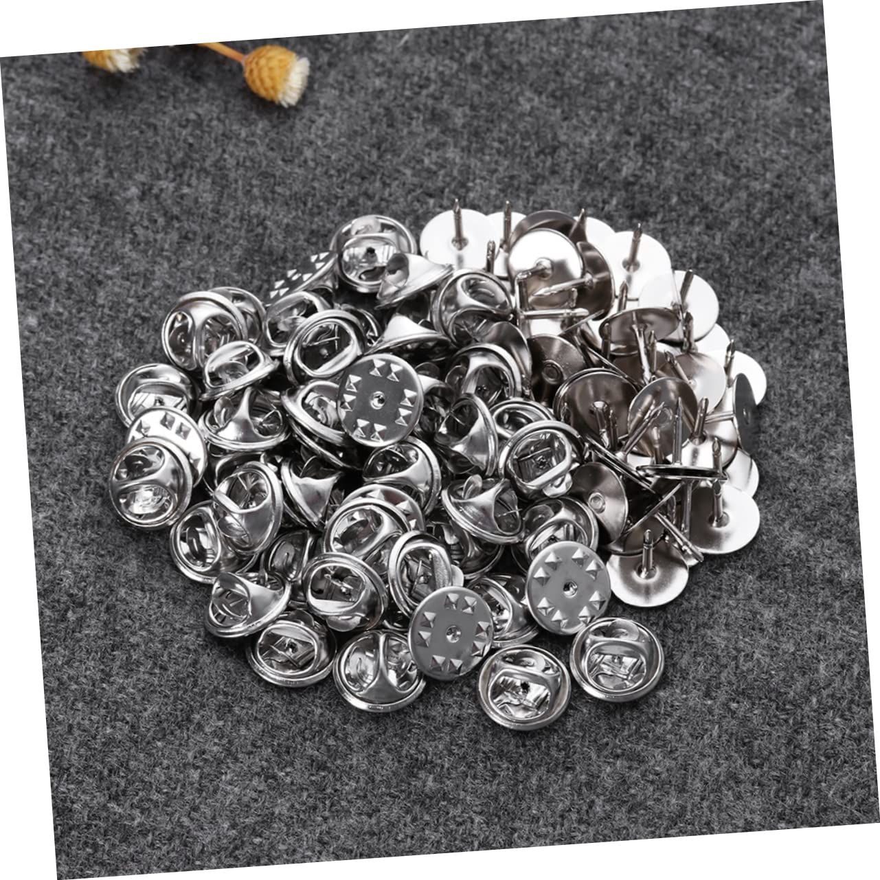 NUOBESTY 360piezas Alfileres De Seguridad Base De Para Broches Sujetadores De Solapa y Accesorios De Joyería