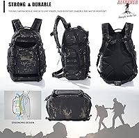 Vista 3 de Mochila táctica militar de 38L para hombre, bolsa de asalto Mochilas del ejército Mochila grande para acampar senderismo mochila para exteriores