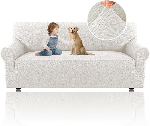 Miniatura 21 de H.VERSAILTEX 2025 Funda de sofá de jacquard de 1 pieza, fundas de sofá de alta elasticidad, protector de muebles antideslizante, funda de sofá suave