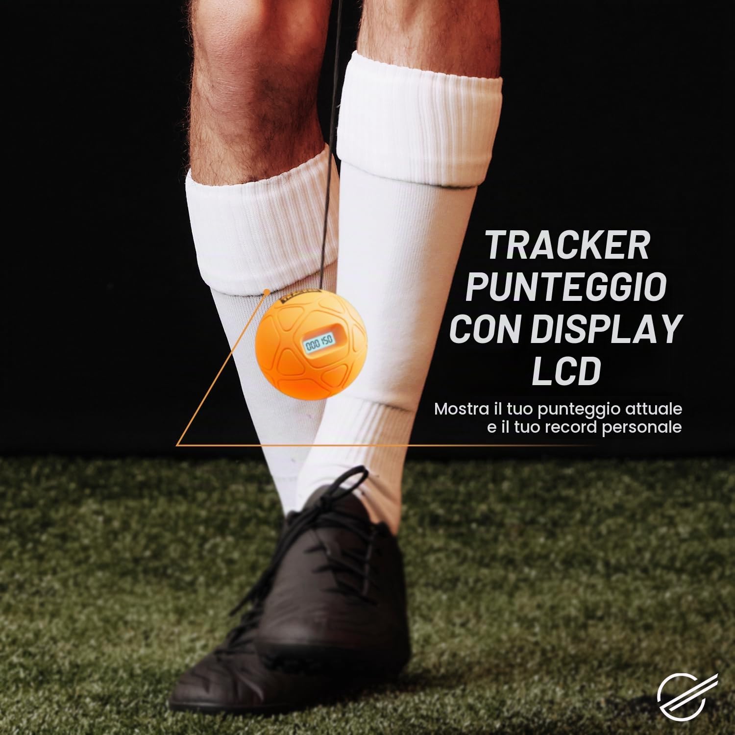 Smart Ball 1002 Kick Tracker Keepie Uppie Counter, Arancione, Piccolo