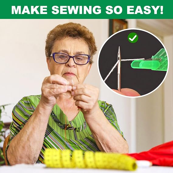 Fish Mouth Sewing Machine Needle Threader, New Automatic Sewing Needle Threader, Quick Sewing Machine Loop,Fish Type Needle Threader Easy Selfthread Needle Threaders Tool for DIY Arts Craft Knitting