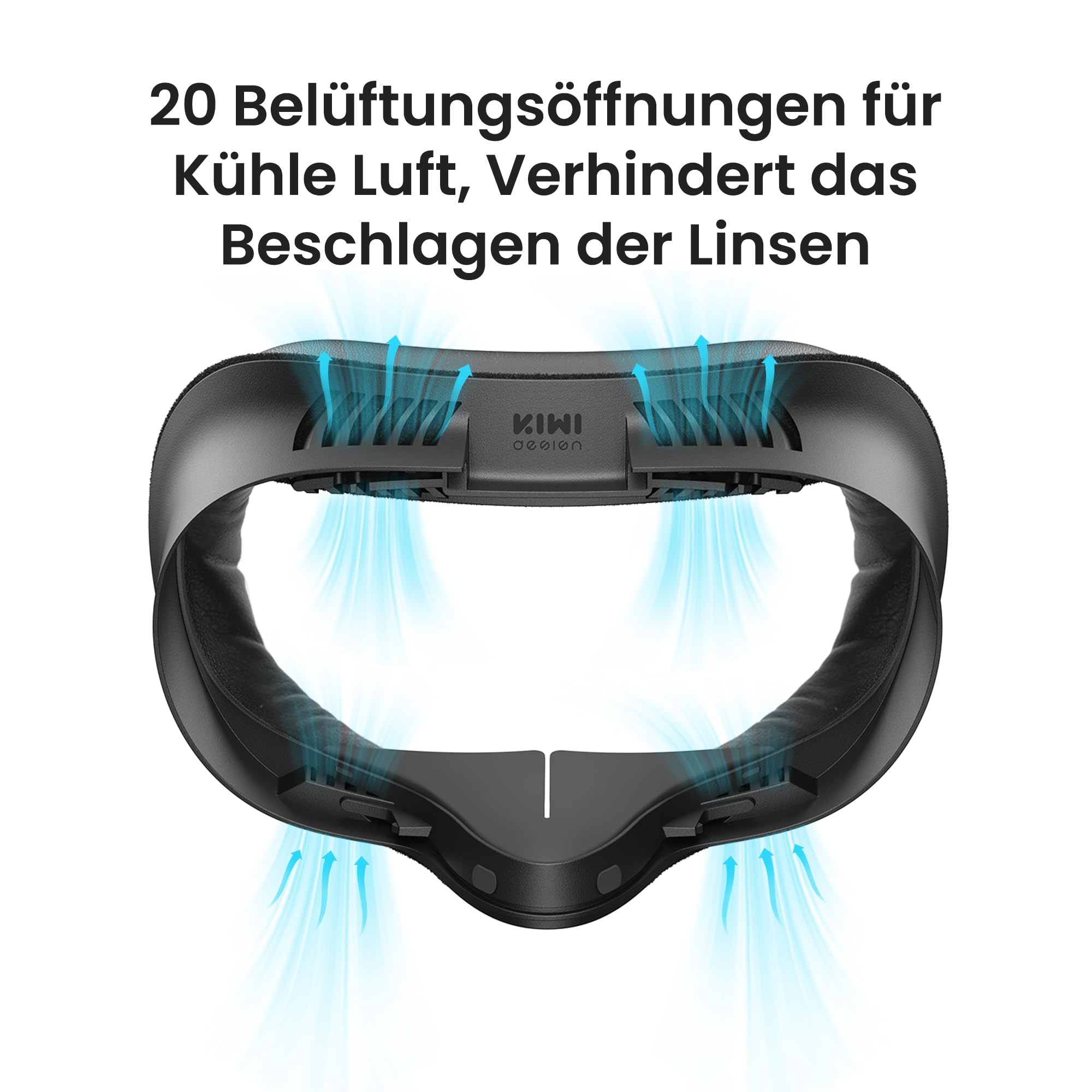 KIWI design V4 Face Cover,2 Facial Interface Pad Kompatibel mit Meta Quest 3S, Nicht Kompatibel mit Meta Quest 3