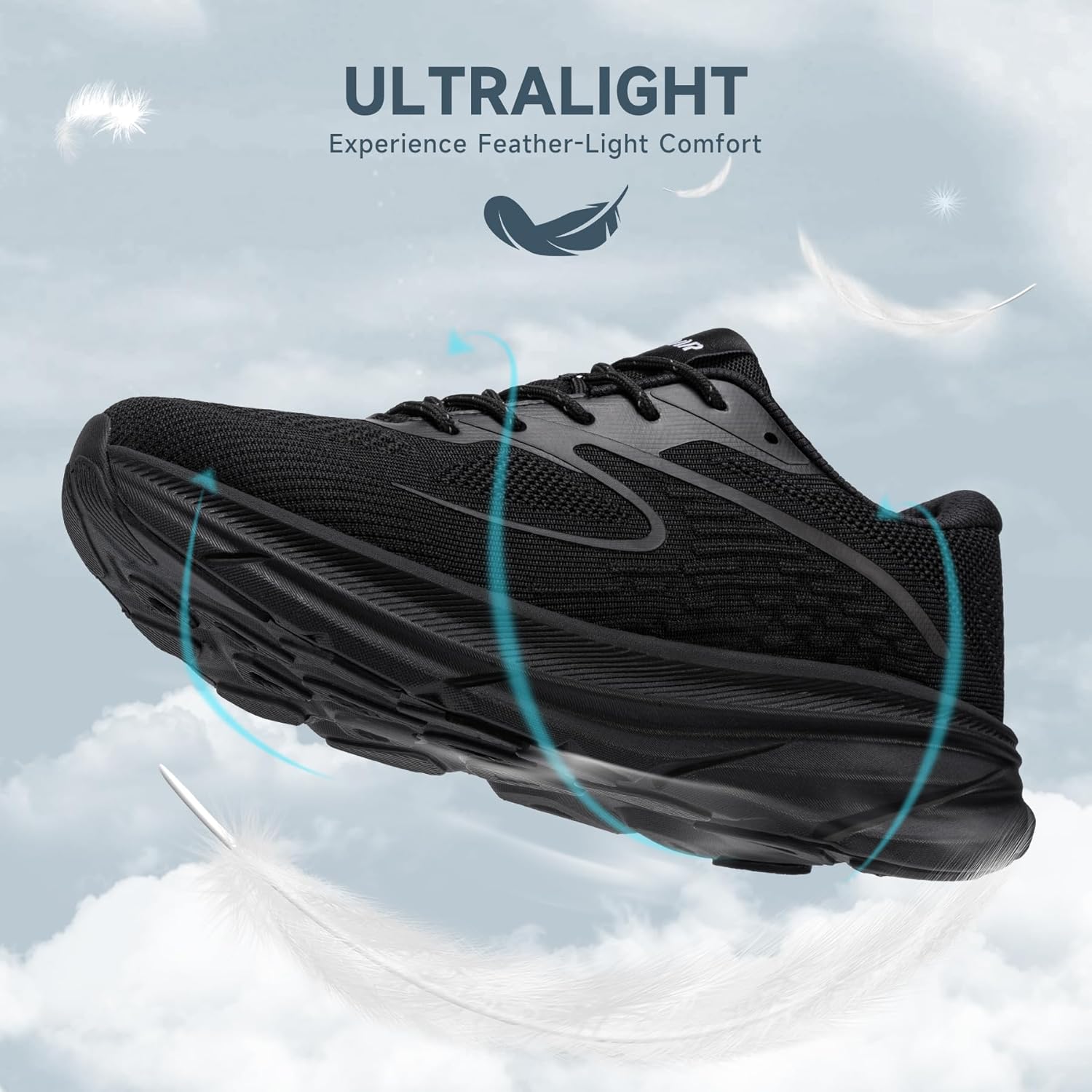 Running Shoes for Men Lightweight Casual Walking Shoes Comfortable Breathable Tennis Sneaker Cushioning Trainers - Image 4