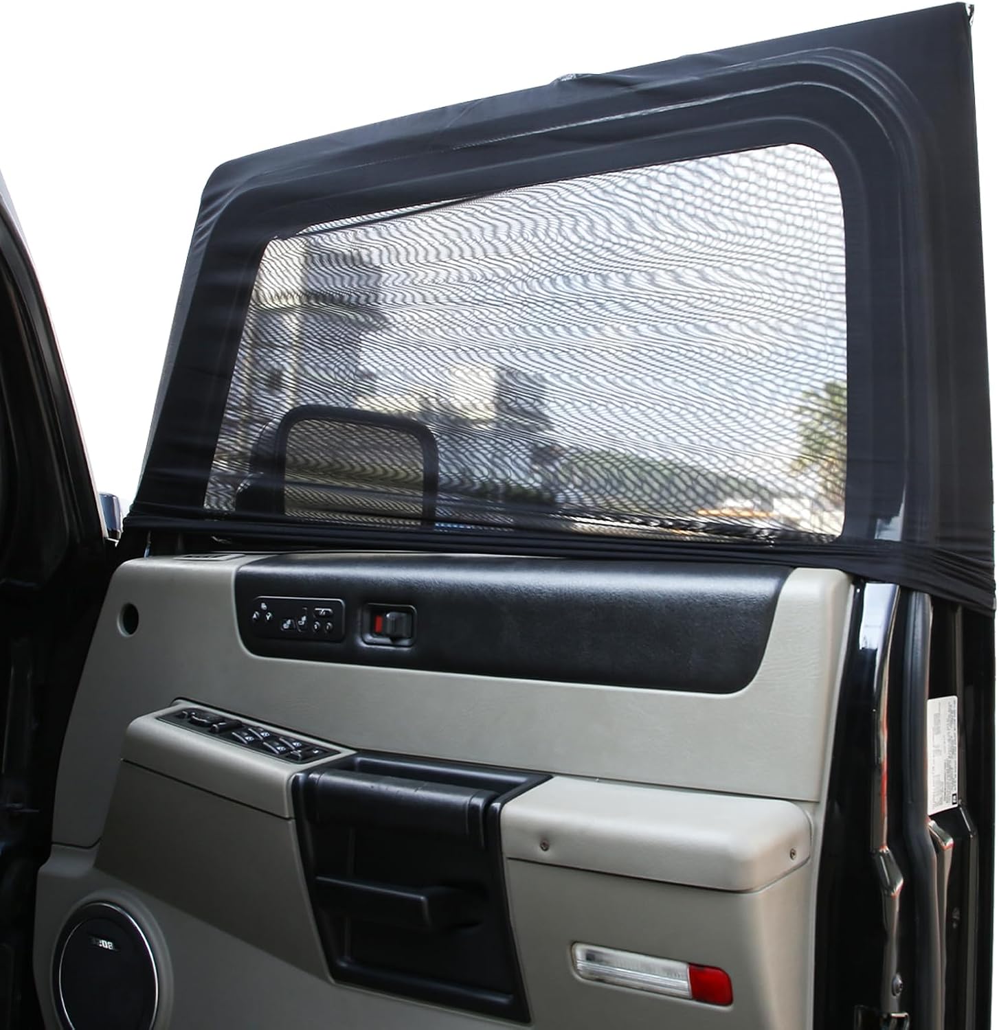 100% Protection from Bugs Compatible with Hummer H2 2003-2007 Shade Breathable Mesh Car Curtains Door/Window Net Car Window Screens for Camping-2PCS