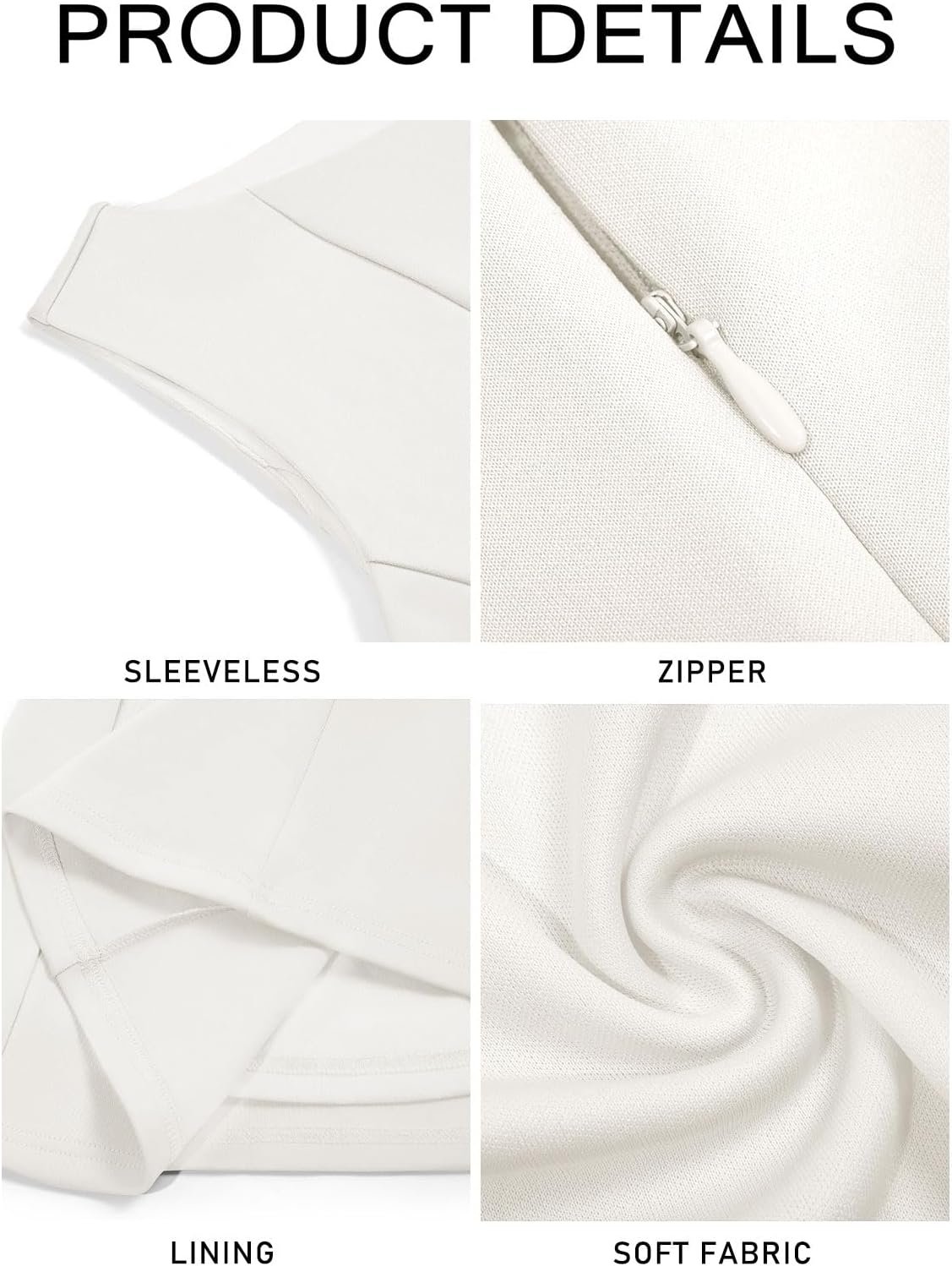 Yousify Womens Sleeveless Mini Dress Summer Boat Neck Pleated Party Club Flowy A Line Tank Dresses - Image 6