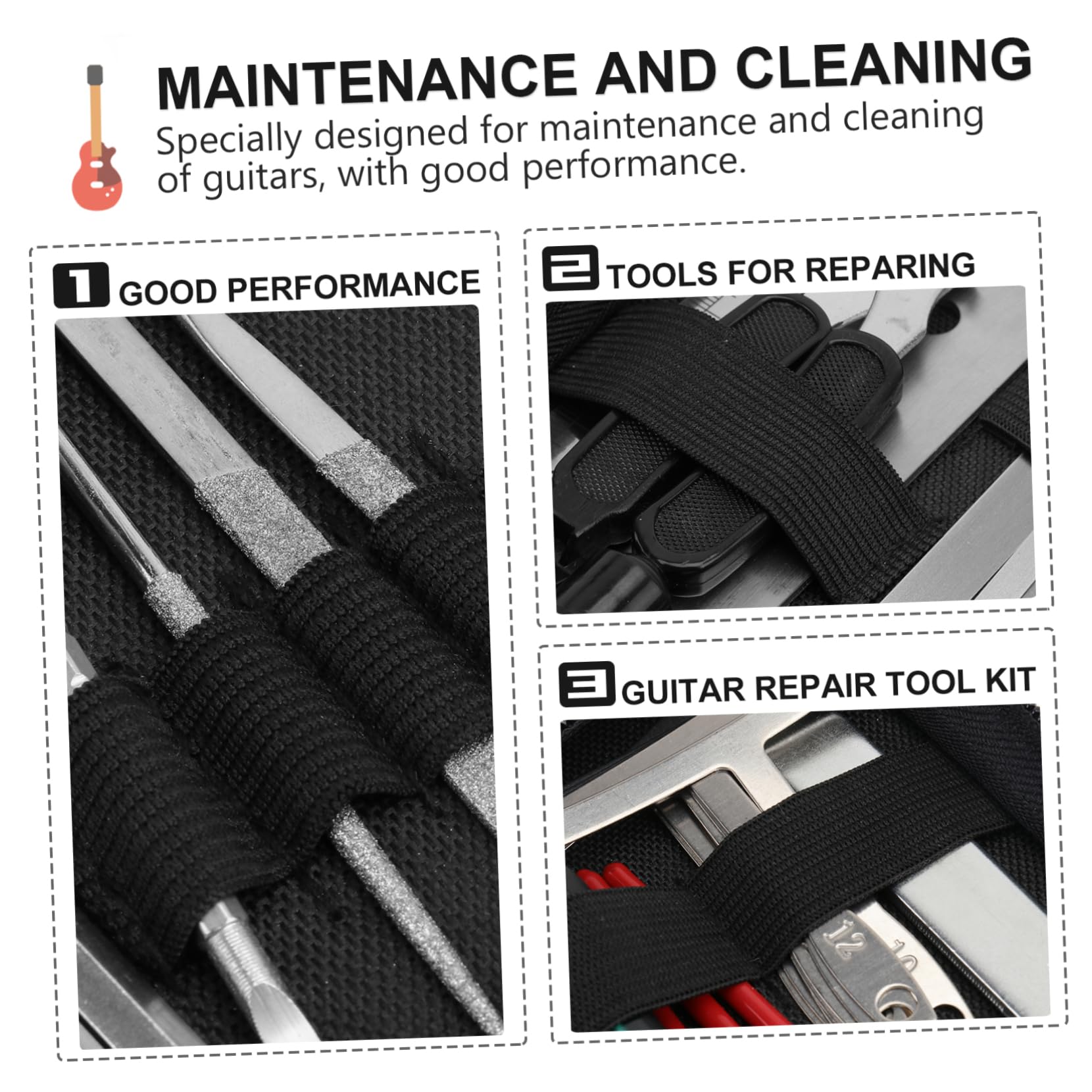 TOYANDONA Strumenti per Riparazione Chitarra Accessori per Chitarra Classica Strumenti per Manutenzione Kit di Attrezzi per Pulizia Musicali