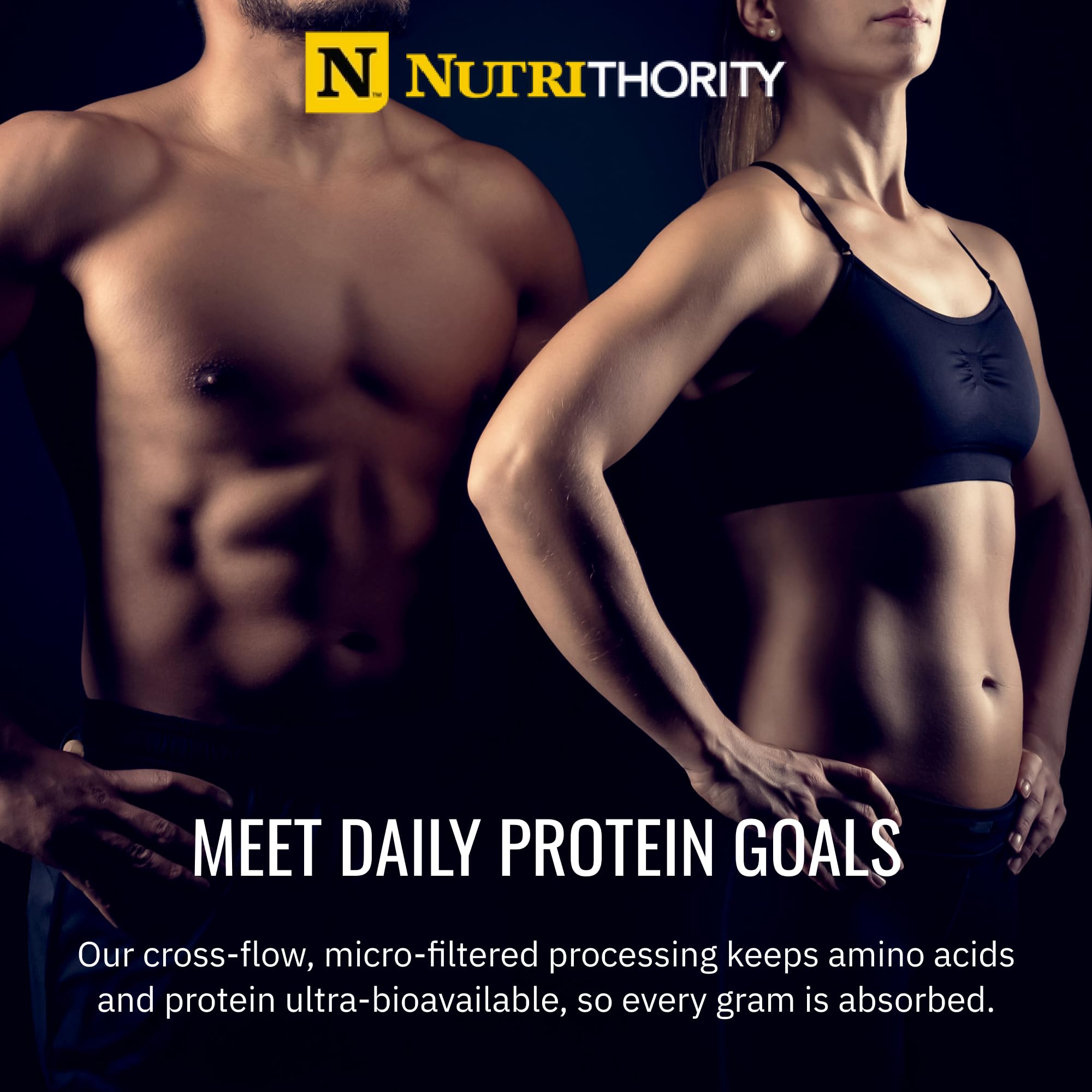 Nutrithority - Isothority Isolated Whey Protein Powder with Ultra-Absorbable Protein and BCAAs to Build Muscle and Accelerate Recovery, Keto Friendly, Low Carbs, Gluten Free (Caramel Coconut Cookie)