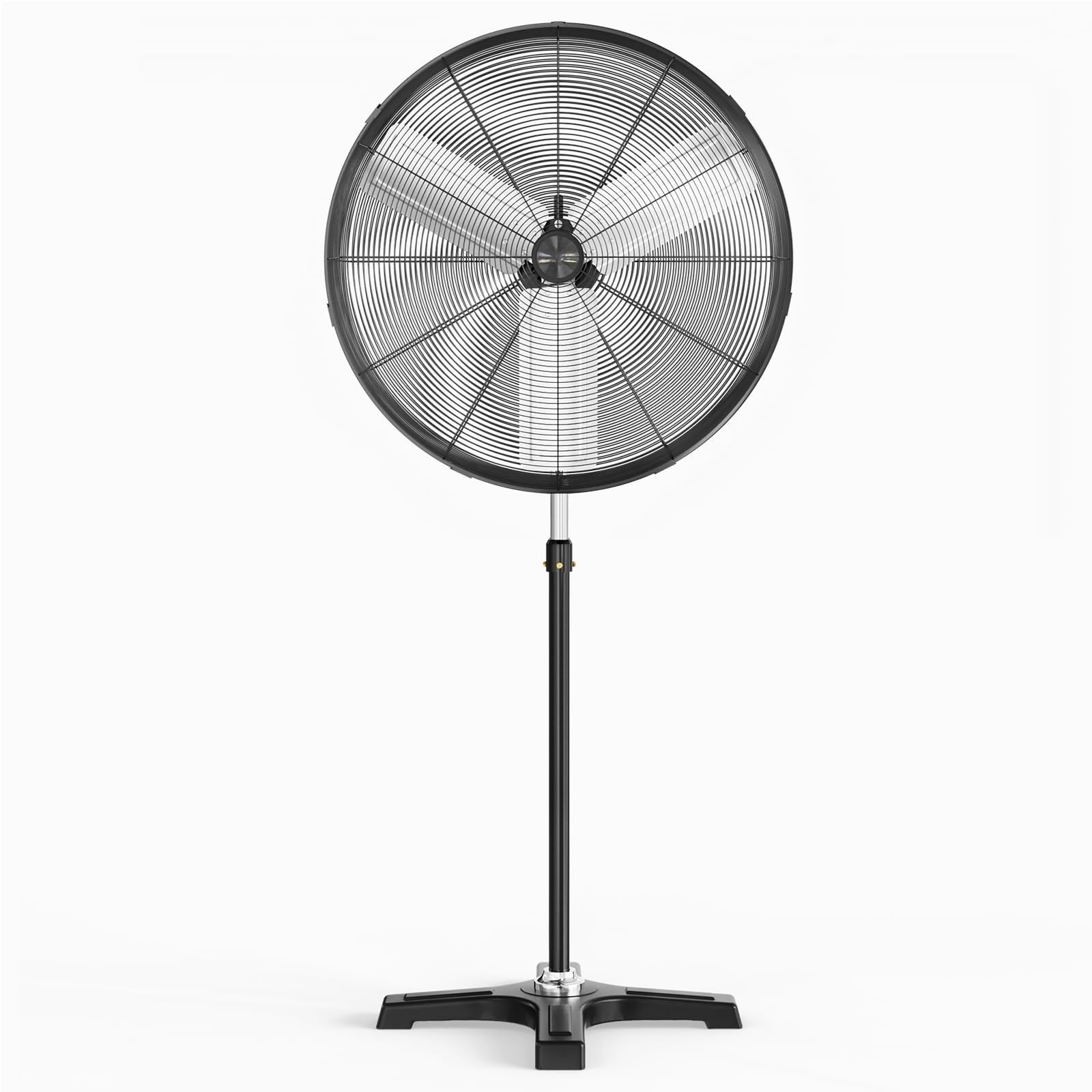 LEADZM Ventilateur industriel 66cm 12000m³/h puissant flux d'air | Hauteur ajustable oscillation 80 degrés pour ventilation large