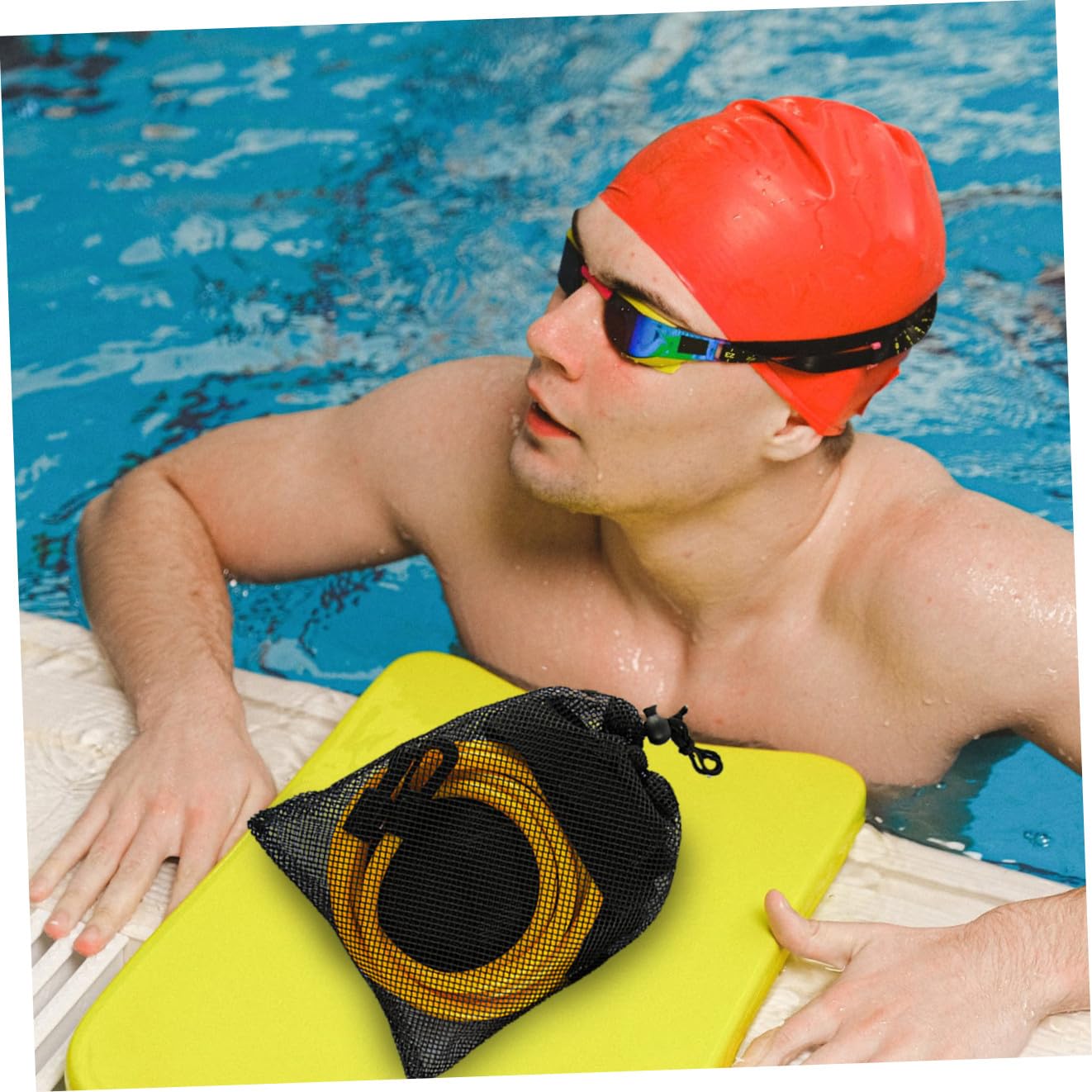 Milisten Bande de résistance de Natation Slip de Bain pour Hommes entraînement Ceinture de Natation Ceinture de nage équipement d'exercice de Natation Ceinture avec de Rangement