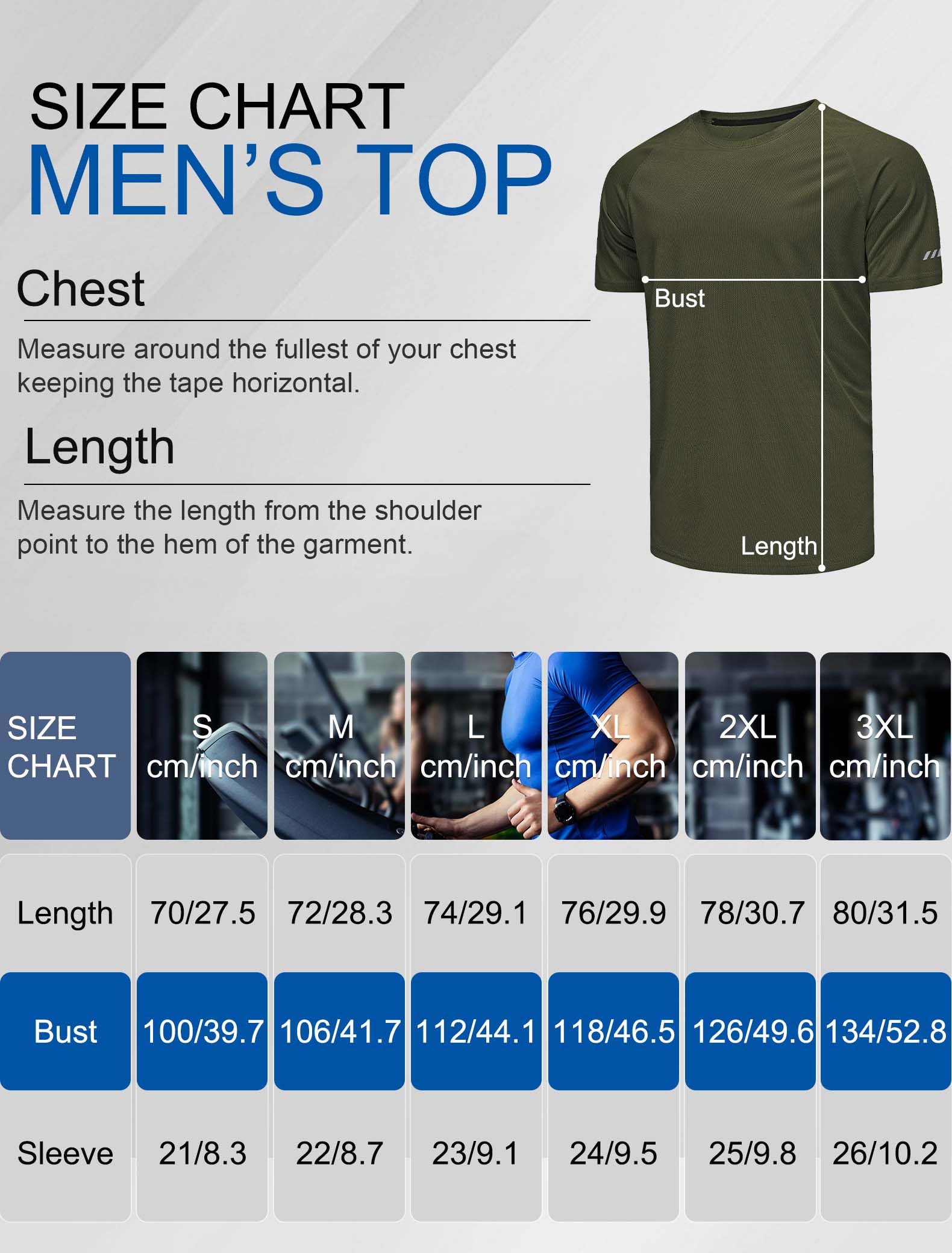 3-Pack Sport Tshirts Mężczyźni Koszula funkcjonalna Sportshirt Fitness Koszula do biegania Oddychająca koszula treningowa Mężczyźni Koszula do biegania Krótki rękaw-Black/Navy/Green-3XL