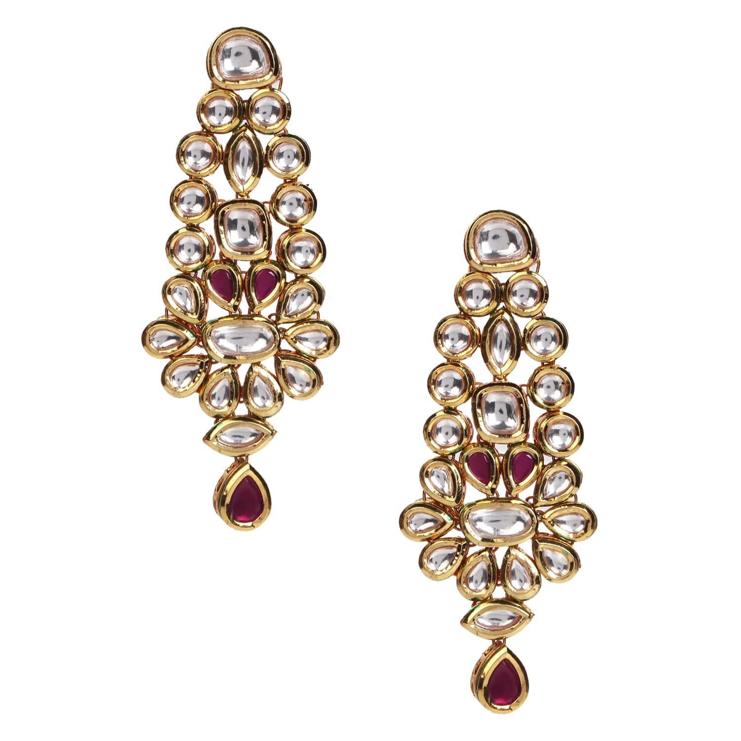 VOYLLA Kundan Gold plated Brass Earrings (B0B31SN3SN) Amazon Price History, Amazon Price Tracker