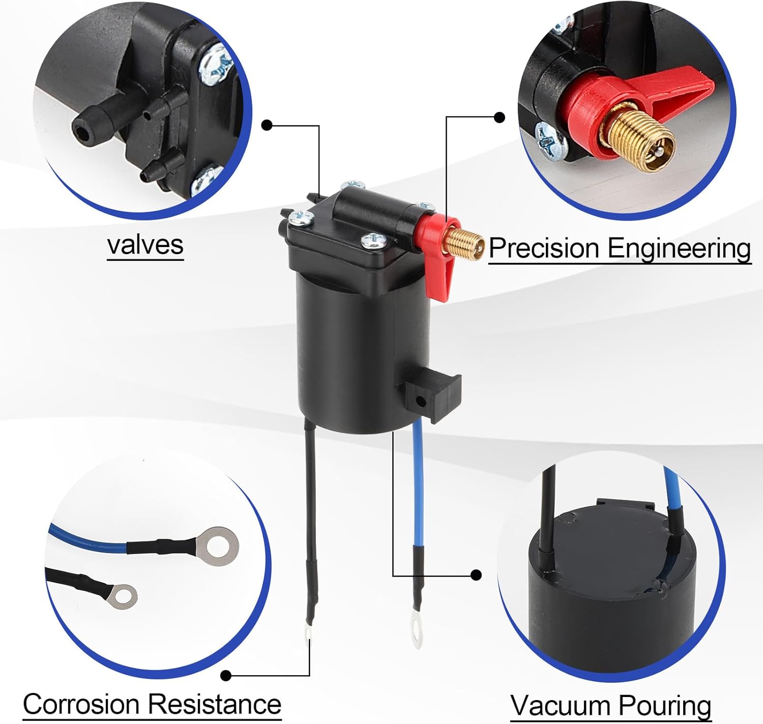 5007356 Fuel Primer Choke Solenoid for OMC Johnson Evinrude Replace# 5007356 5828665 397909