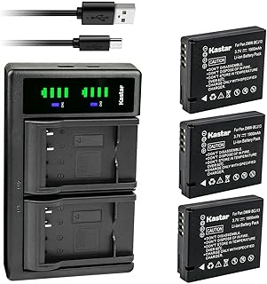 Kastar 3-Pack Battery and LTD2 USB Charger Replacement for Leica BP-DC10 BP-DC10-E BP-DC10-U Battery, Leica BC-DC10 Charger, Leica D-Lux 5, Leica D-Lux 6 Digital Camera