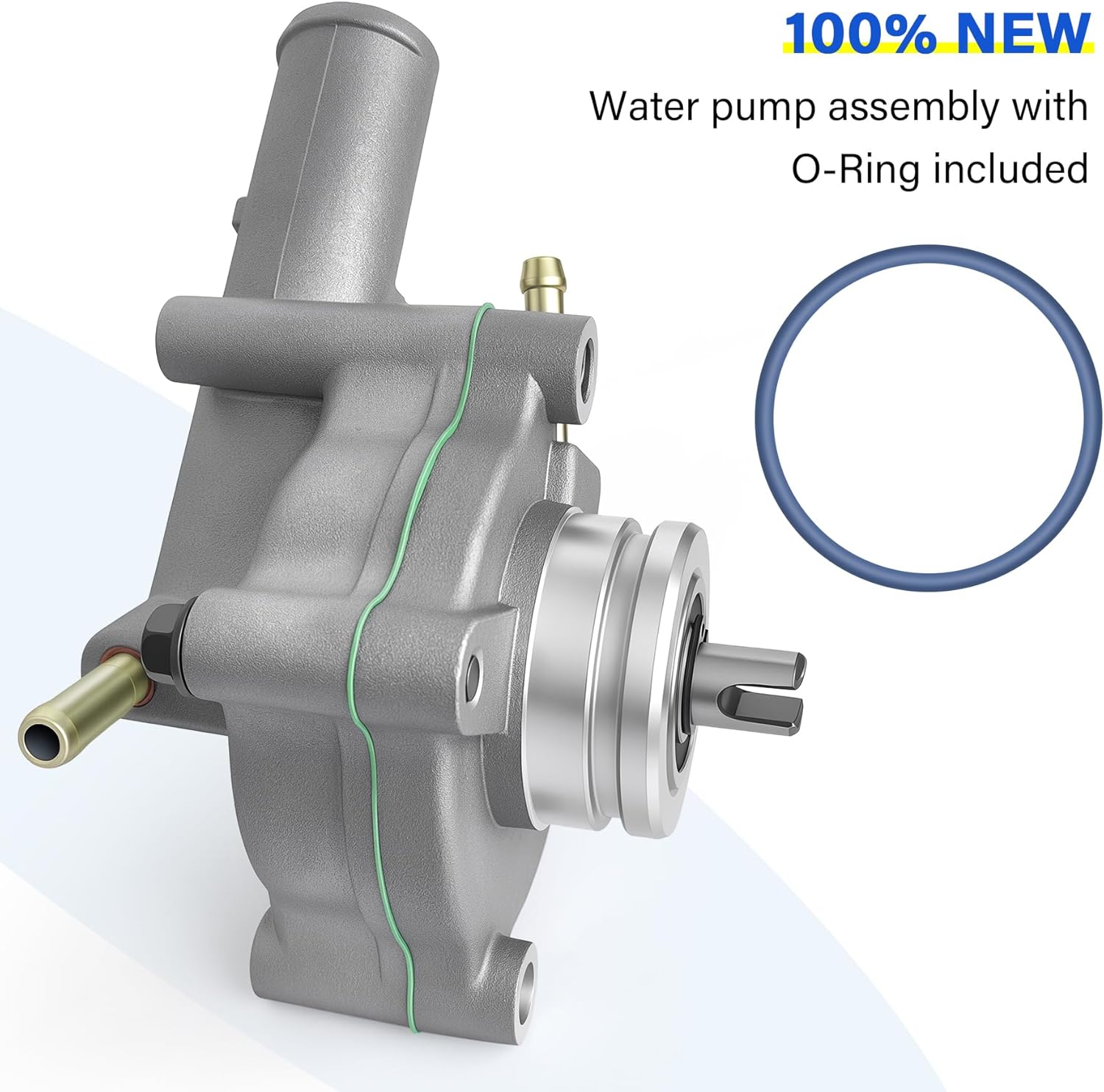 Water Pump Assembly Compatible with Yamaha Rhino Grizzly 660 HiSun UTV 500 700 Supermach Massimo MSU 500 700 With O-Ring