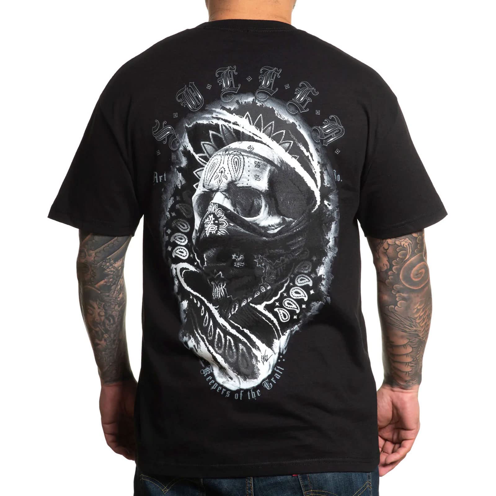 Sullen Men's Eetu Skull Standard Short Sleeve T Shirt