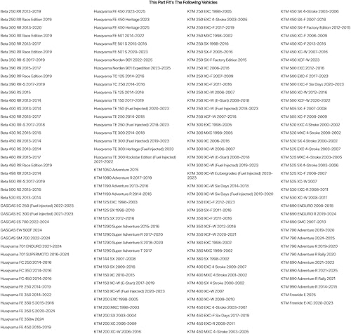 Miniatura 2 de Tusk Billet WP - Perillas de ajuste de horquilla rojas compatibles con KTM 300 XC-W 2019-2023500 EXC-F 2017-2023 compatible con Husqvarna TE300