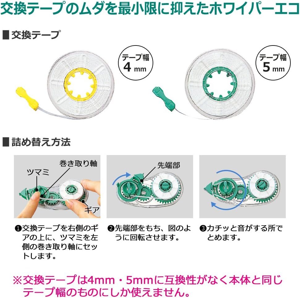 Plus correction tape Howaipa eco 5mm Green 42-280