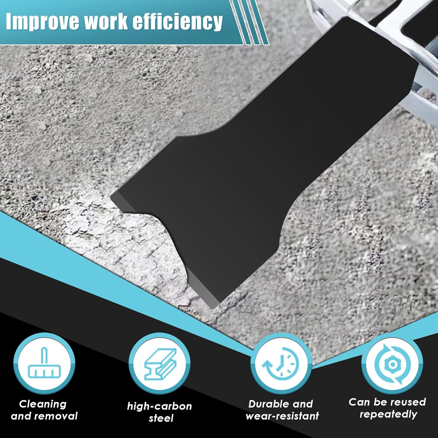 4PCS Reciprocating Saw Scraper Blade,4 Sizes High Carbon Steel Multifunctional Scraping Tool Attachment Tile Cleaning Tools for Home Tile Floor Wall Cleaning Removing