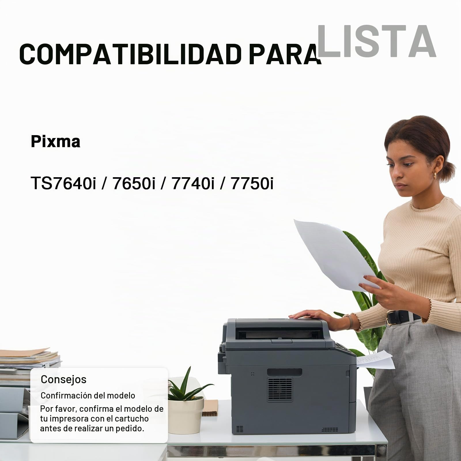Cartuchos de Tinta PG-585XL / CL-586XL Multipack, Compatibles con Canon 585 586, Alta Capacidad hasta 2.260 Páginas, para PIXMA TS7650i, TS7640i, TS7740i, TS7750i