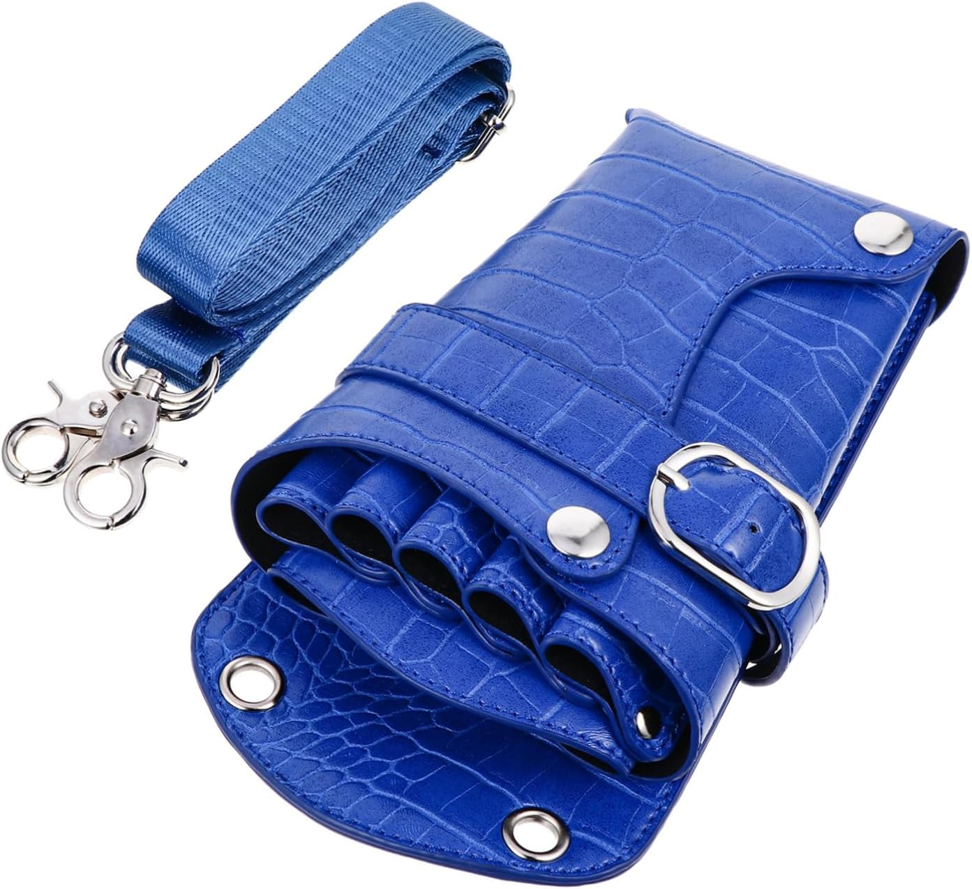 Hairdresser Scissors Bag, Storage Bag，Professional Hair Scissor Pouch Adjustable Strap for Hairdressers Sturdy Leather Barber Tool Holder Case